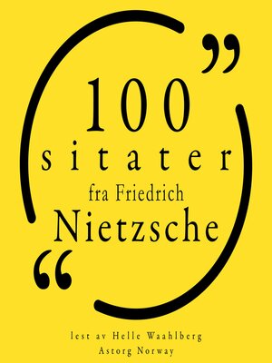 100 sitater fra Friedrich Nietzsche - Audiobook